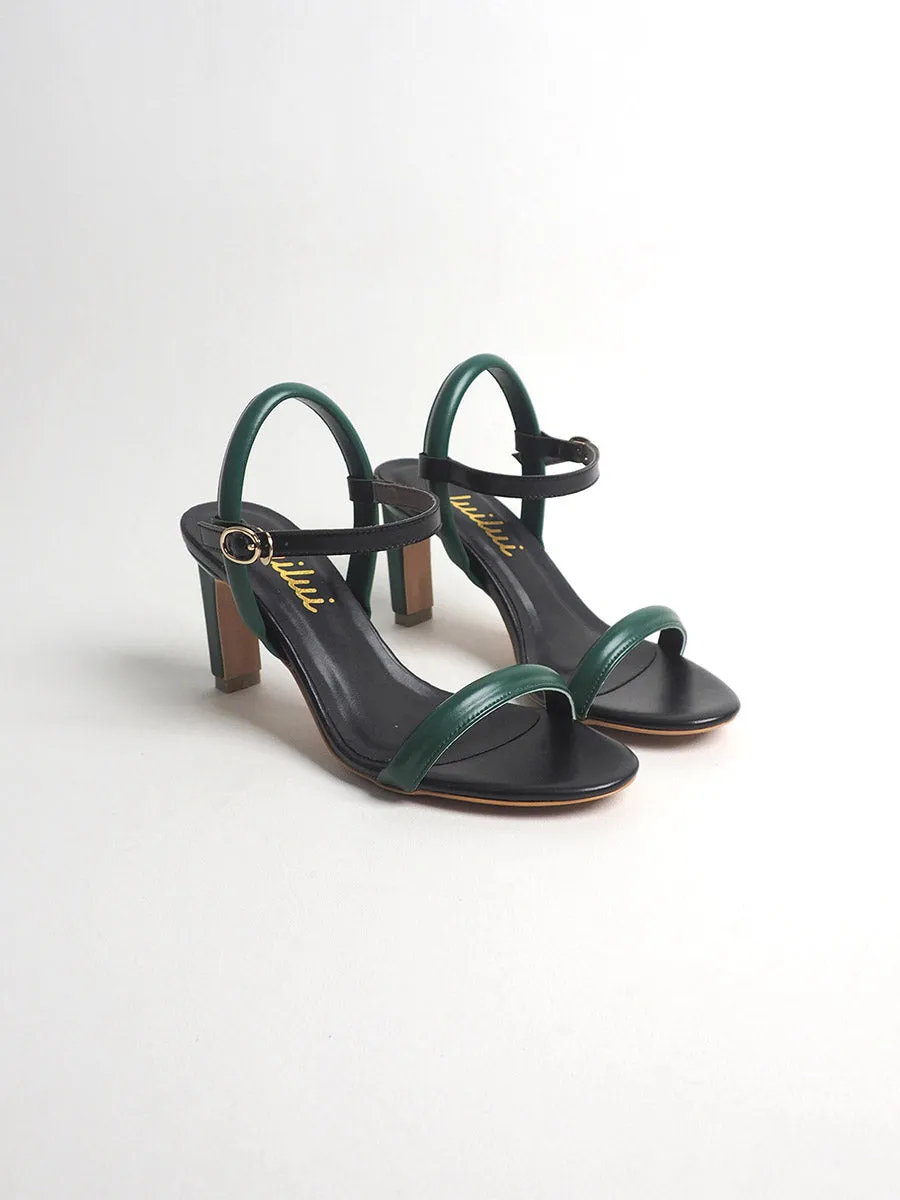 PHOEBE tubular ankle-strap sandals