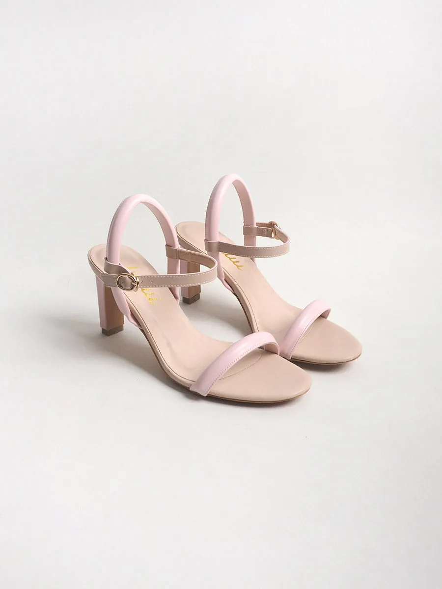 PHOEBE tubular ankle-strap sandals