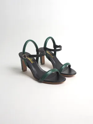 PHOEBE tubular ankle-strap sandals