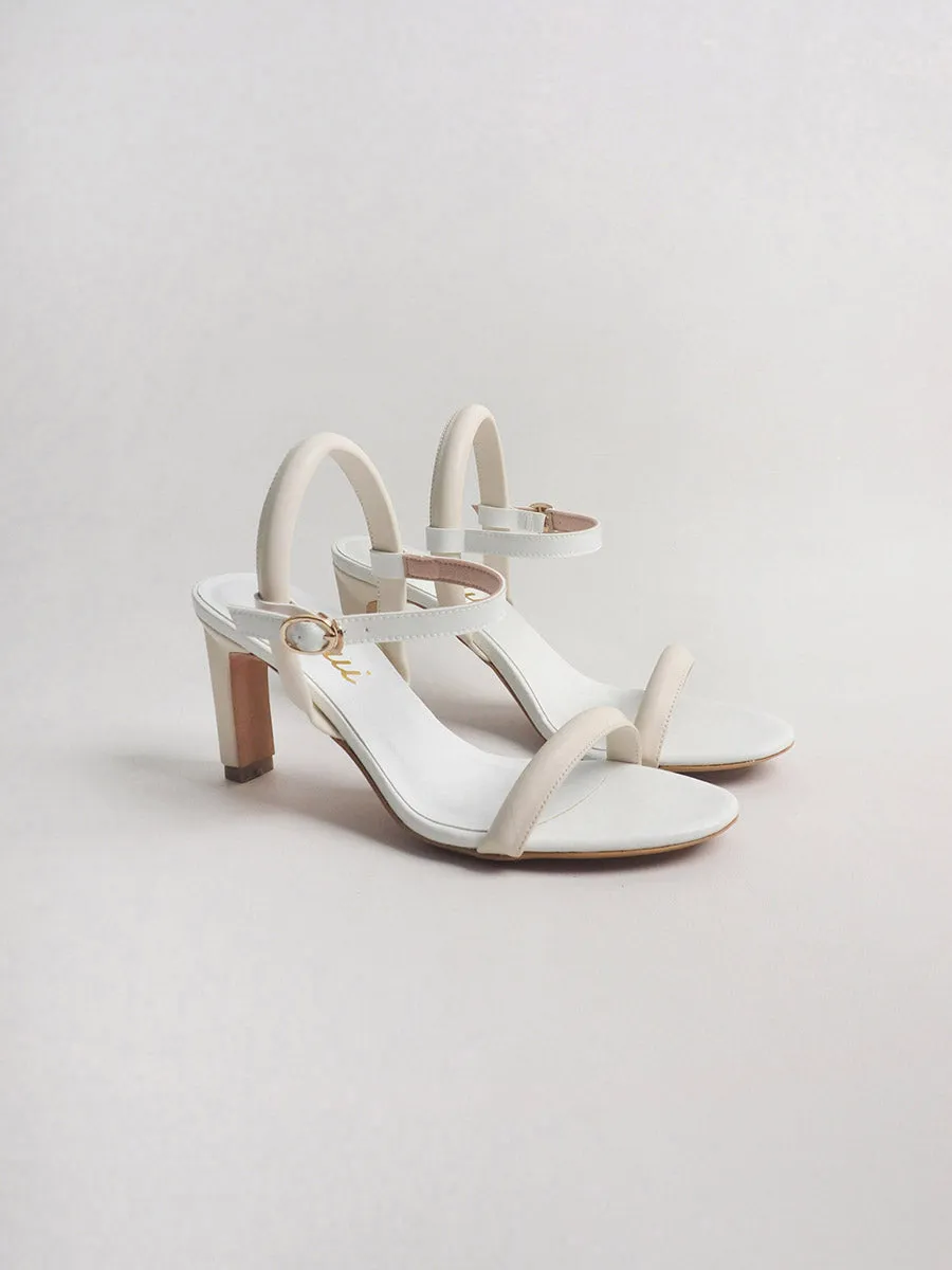 PHOEBE tubular ankle-strap sandals
