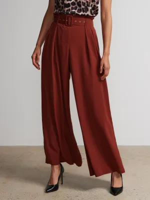 Pleated Wide Leg Pant