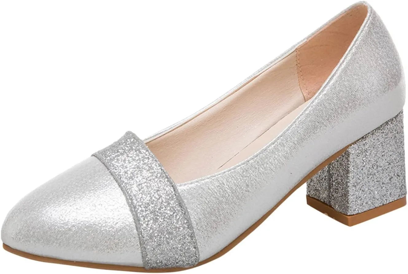 Pointed Summer High Women's Heels Thick Fashion Toe Spring and Heel Women's Casual Shoes Leather Flat Sandals