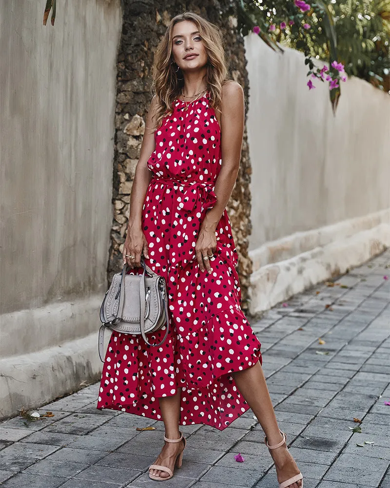 Polka Dots Maxi Dress
