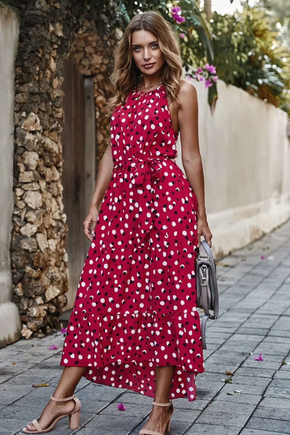 Polka Dots Maxi Dress