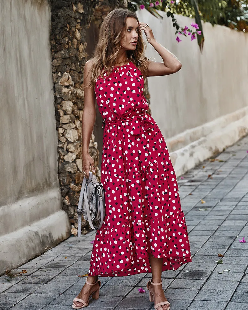 Polka Dots Maxi Dress