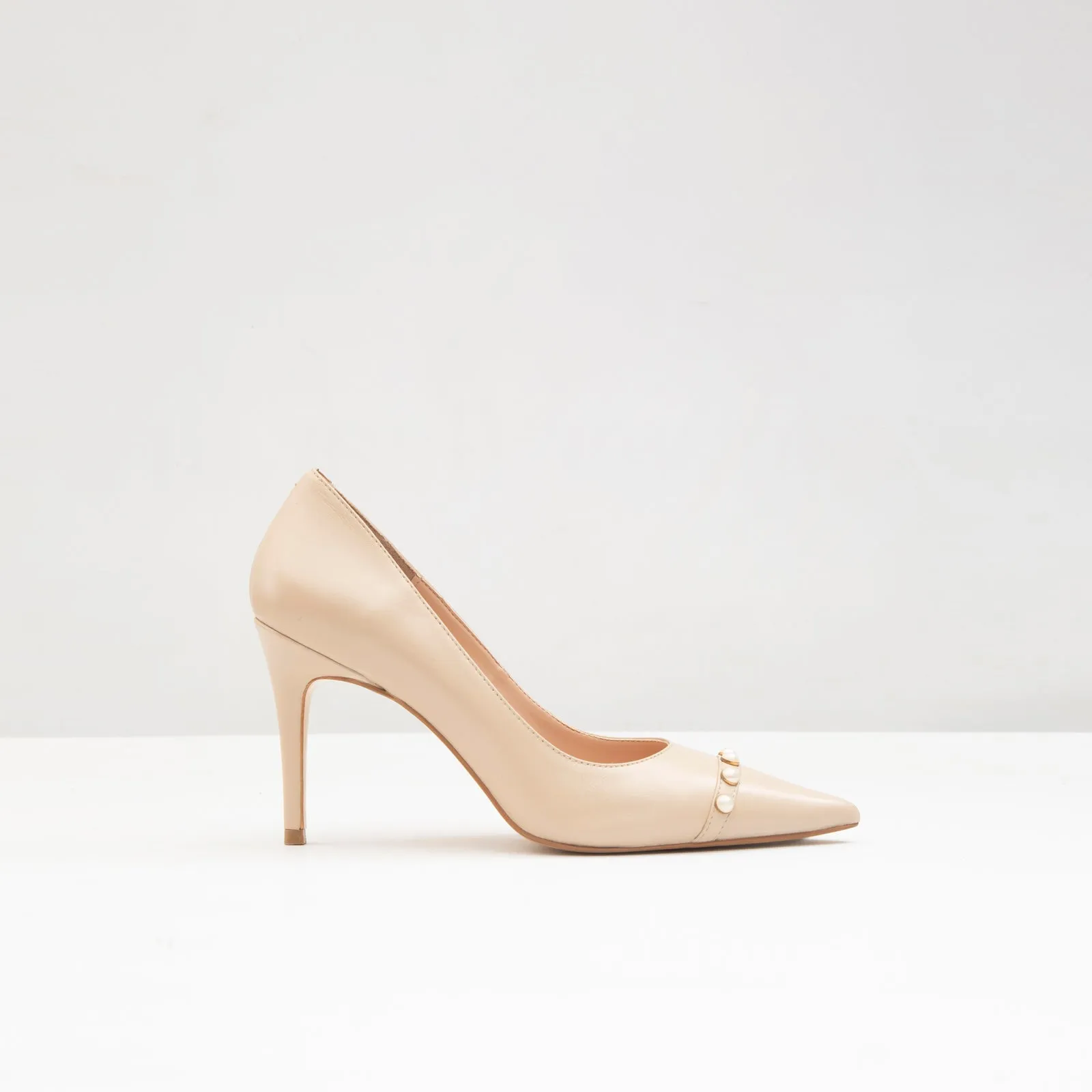 Potenza-TR real leather black woman heels