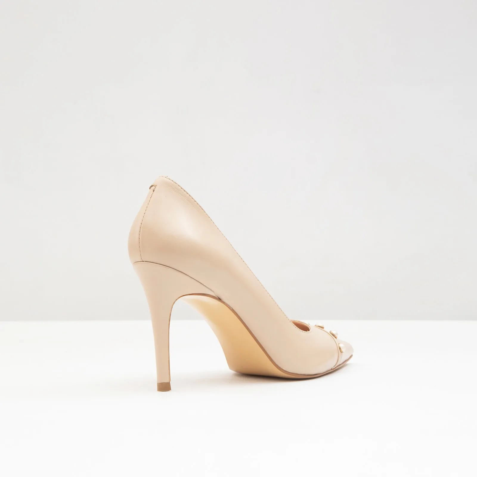 Potenza-TR real leather black woman heels