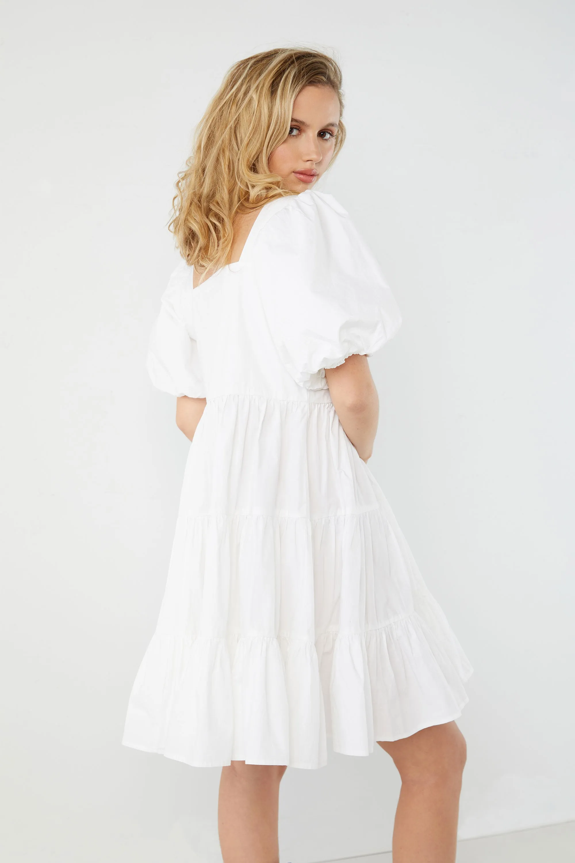 PUFF SLEEVE DRESS