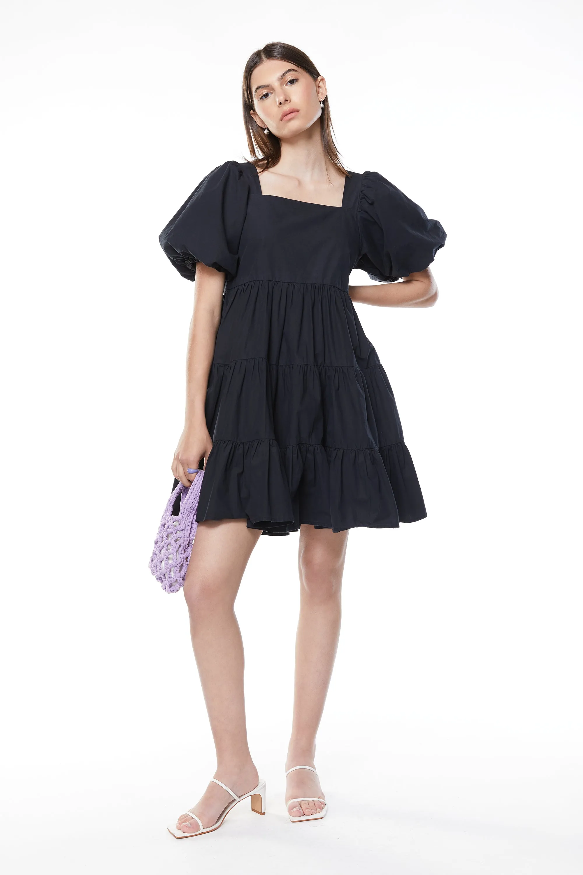 PUFF SLEEVE DRESS