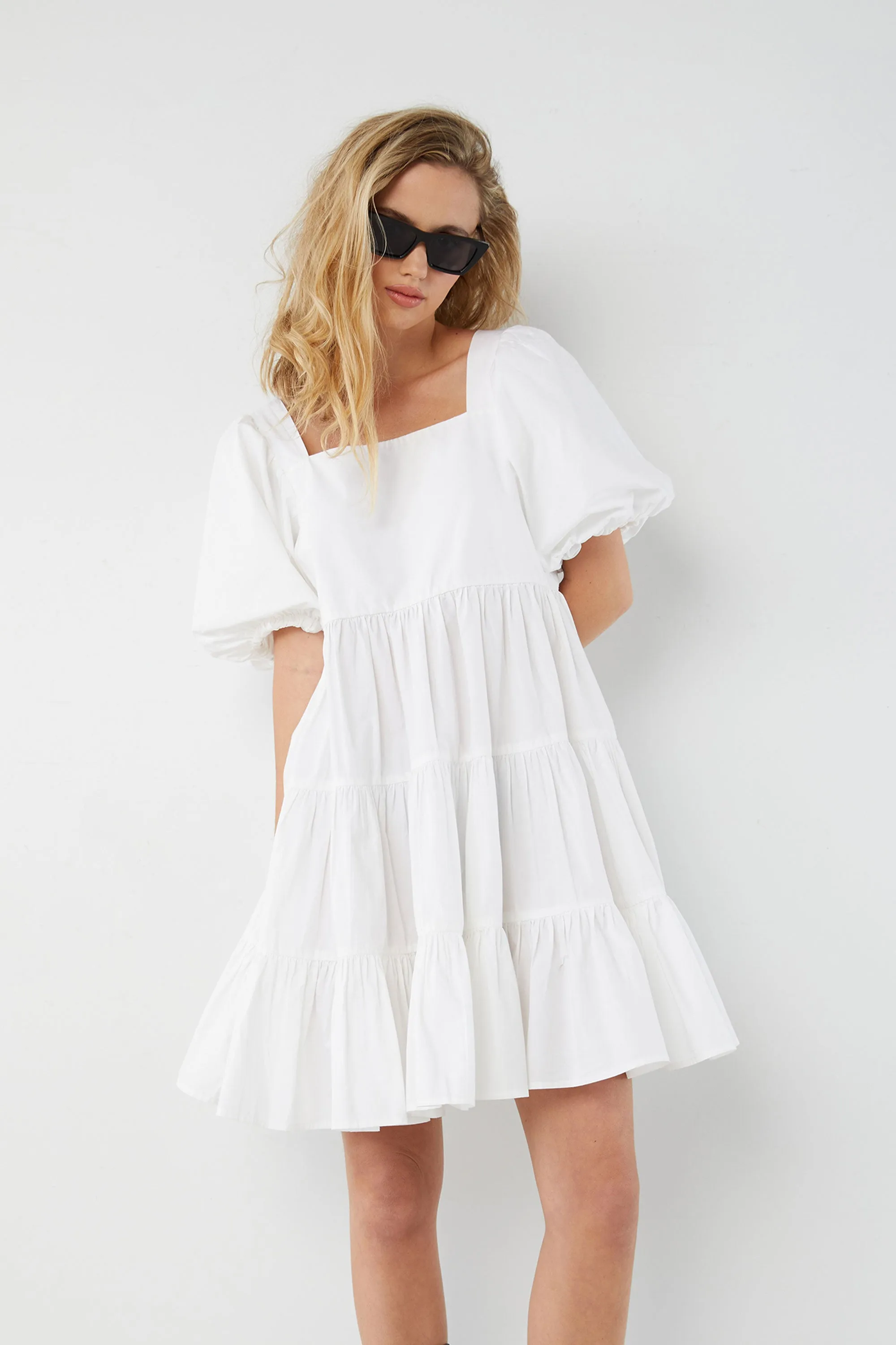 PUFF SLEEVE DRESS