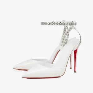 Pump with Choker-Style Ankle Strap
