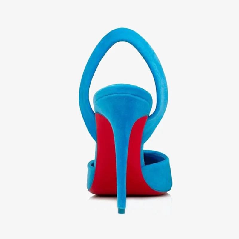 Pumps Blend A Plunging Vamp with Soft