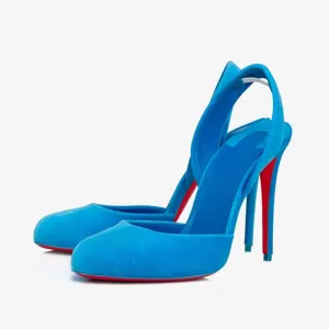 Pumps Blend A Plunging Vamp with Soft
