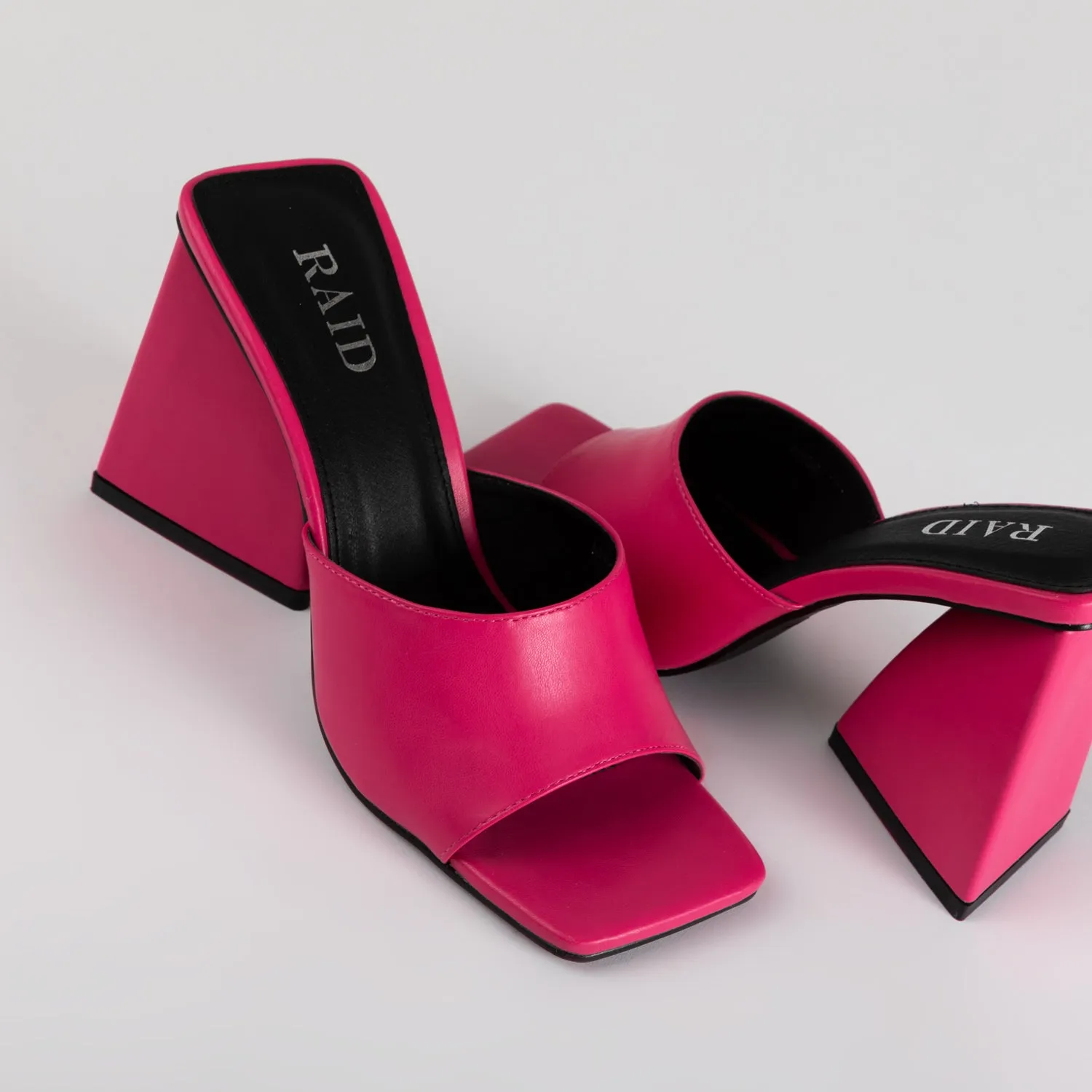 RAID Angel Heeled Mule in Pink