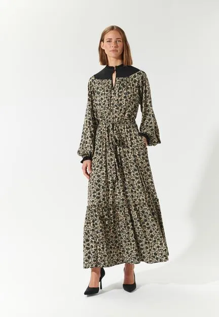 Rayana Crocus Creme Print Dress