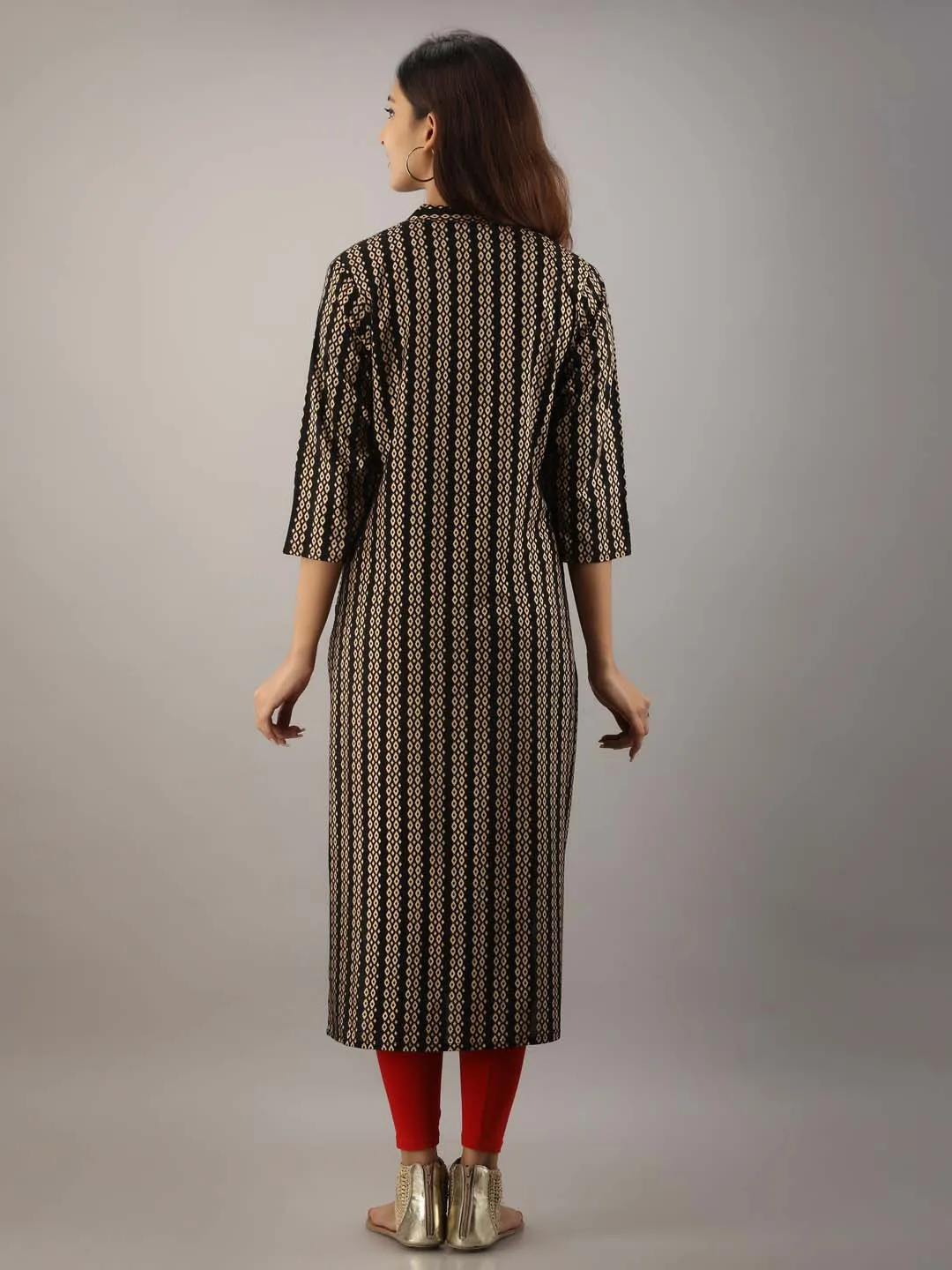 Rayon Slub Straight Women Kurta