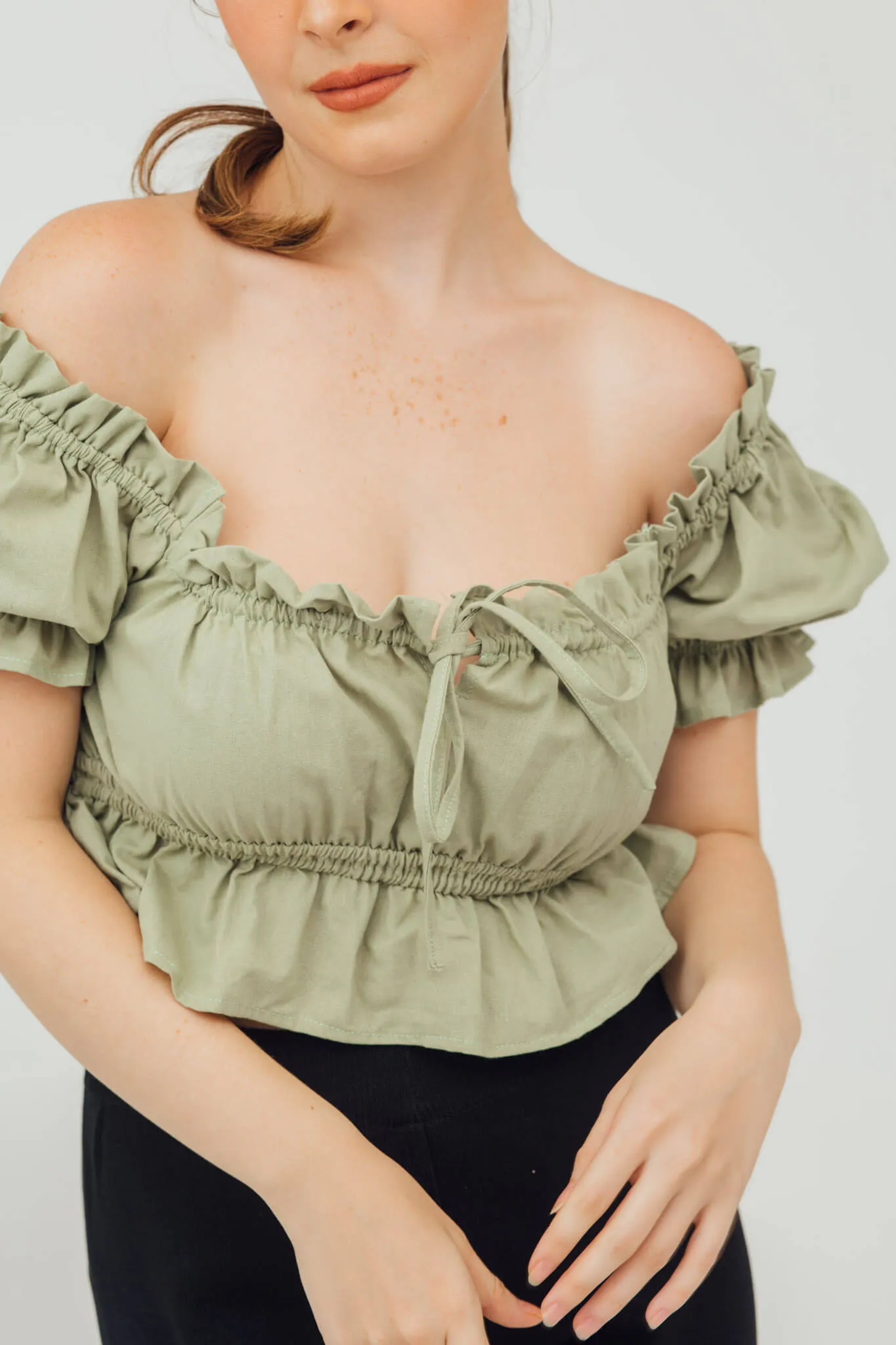 Rory Puff Sleeve Peplum Top