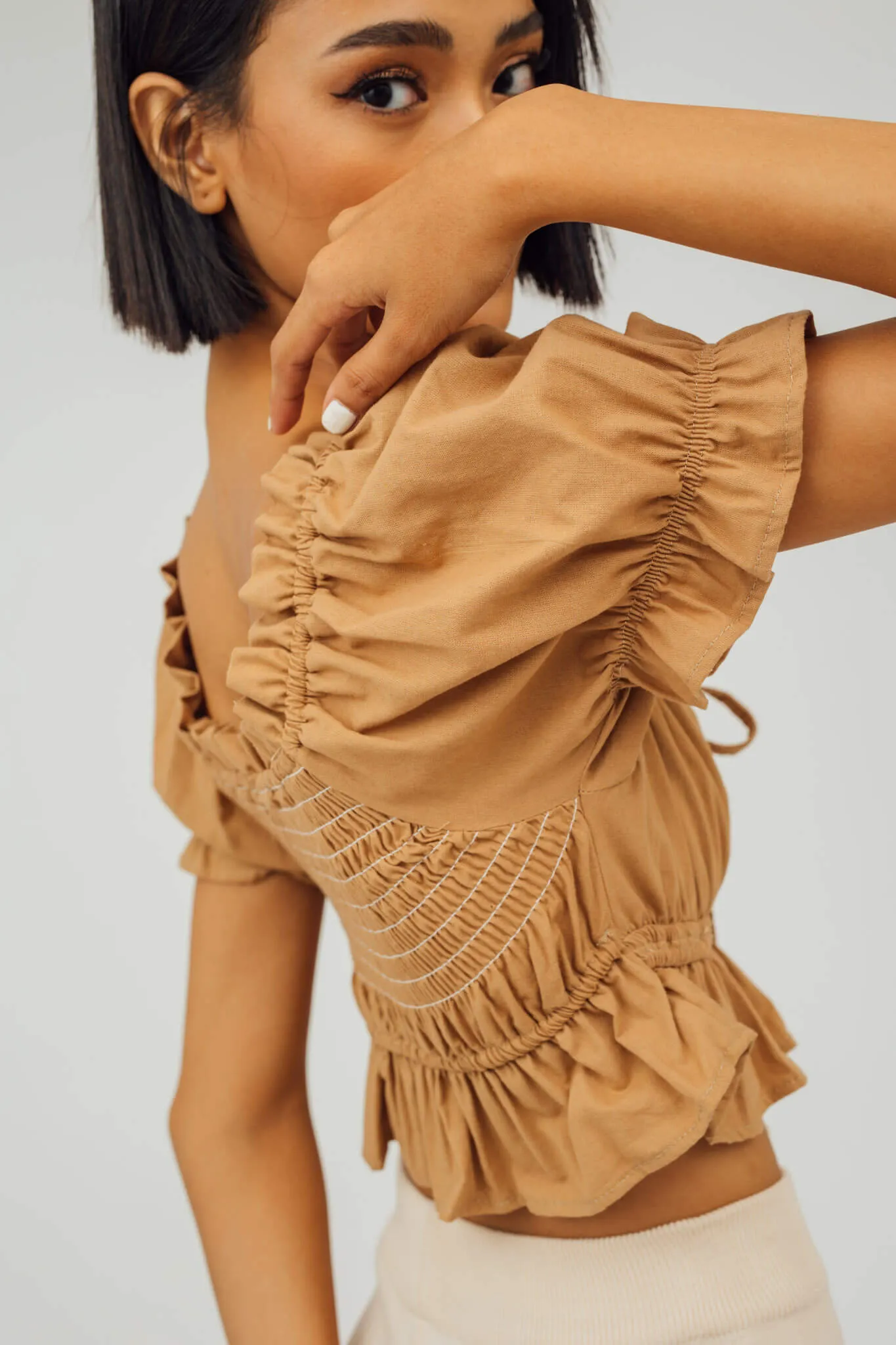 Rory Puff Sleeve Peplum Top