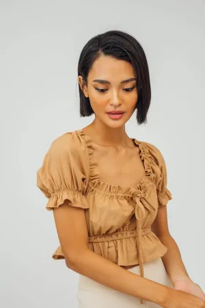Rory Puff Sleeve Peplum Top