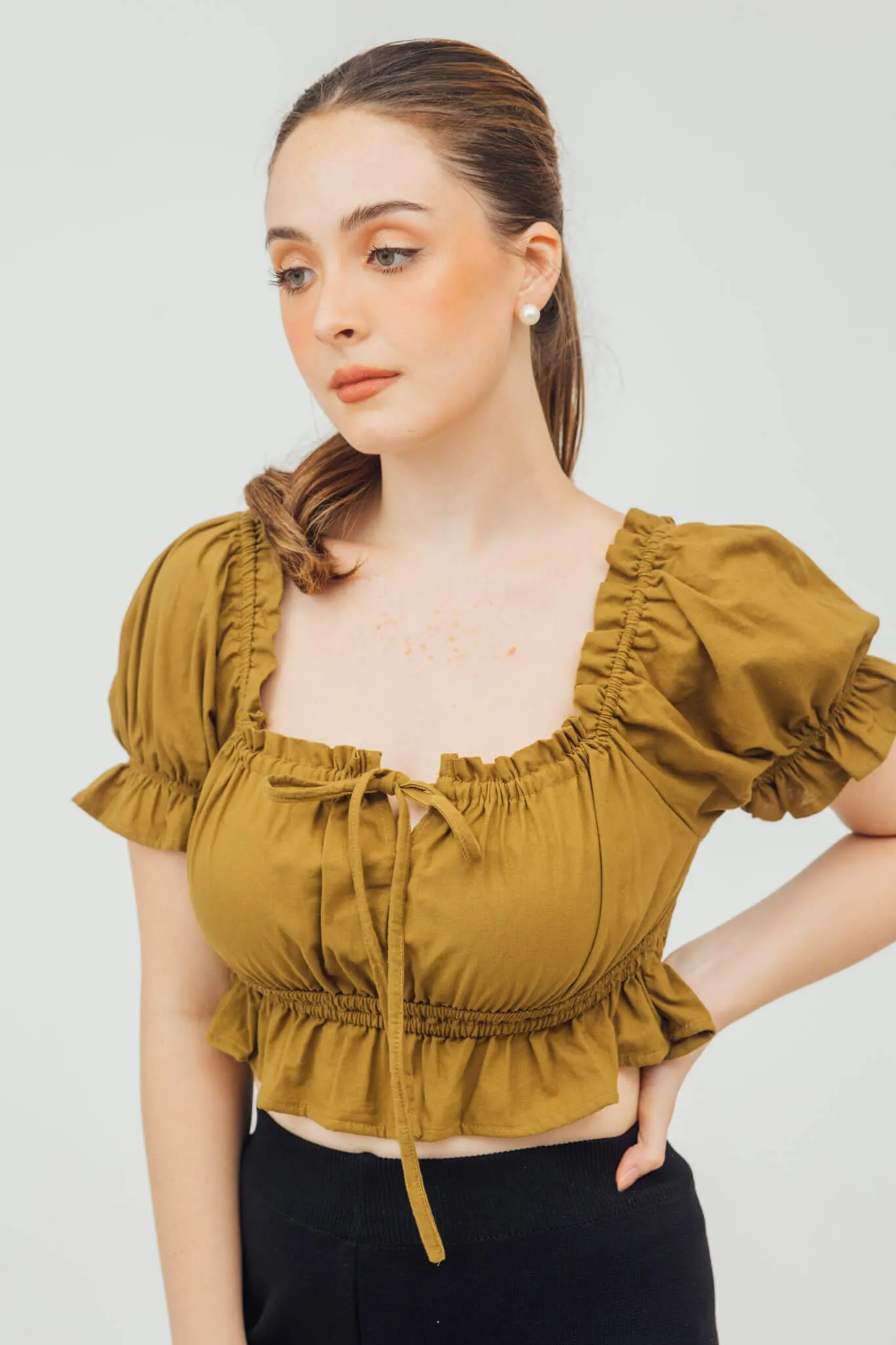 Rory Puff Sleeve Peplum Top