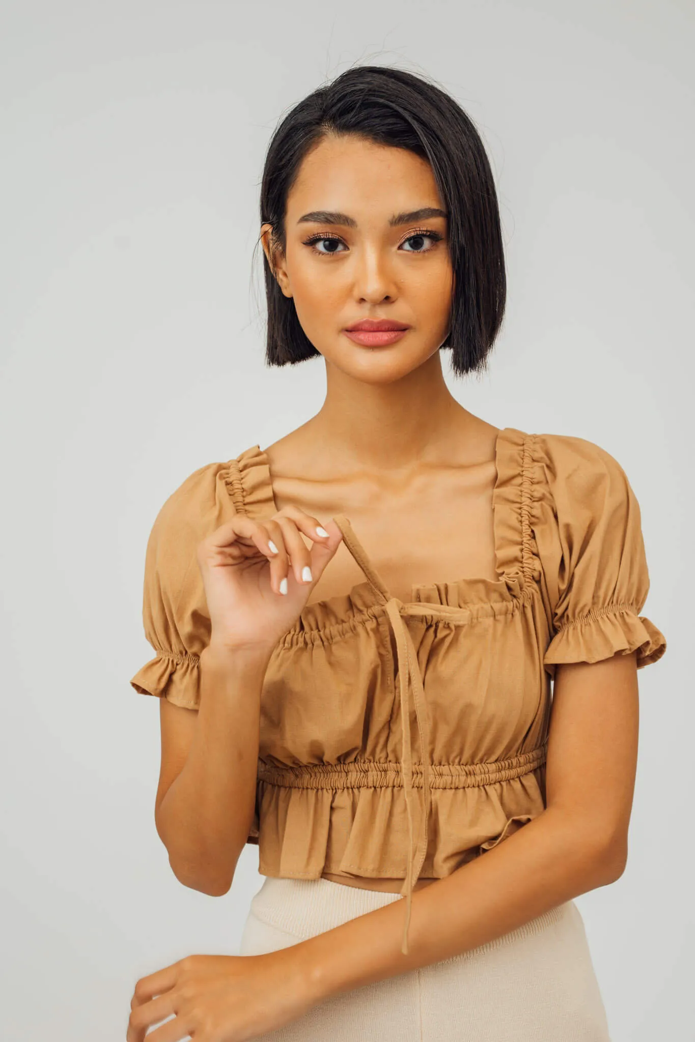 Rory Puff Sleeve Peplum Top