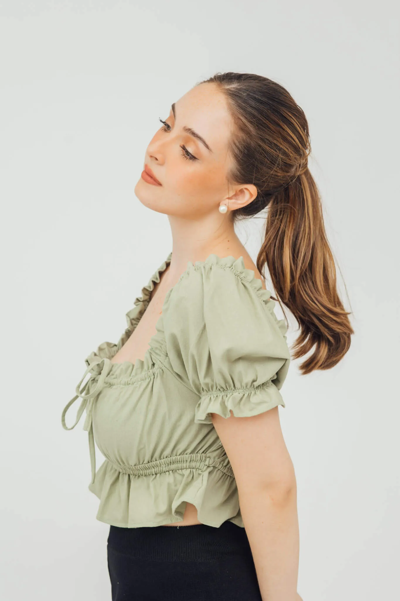 Rory Puff Sleeve Peplum Top