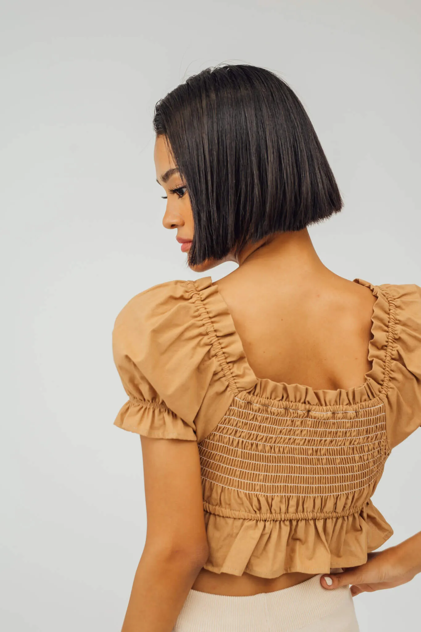 Rory Puff Sleeve Peplum Top