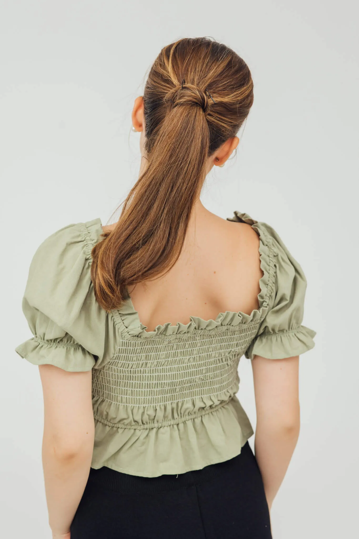 Rory Puff Sleeve Peplum Top