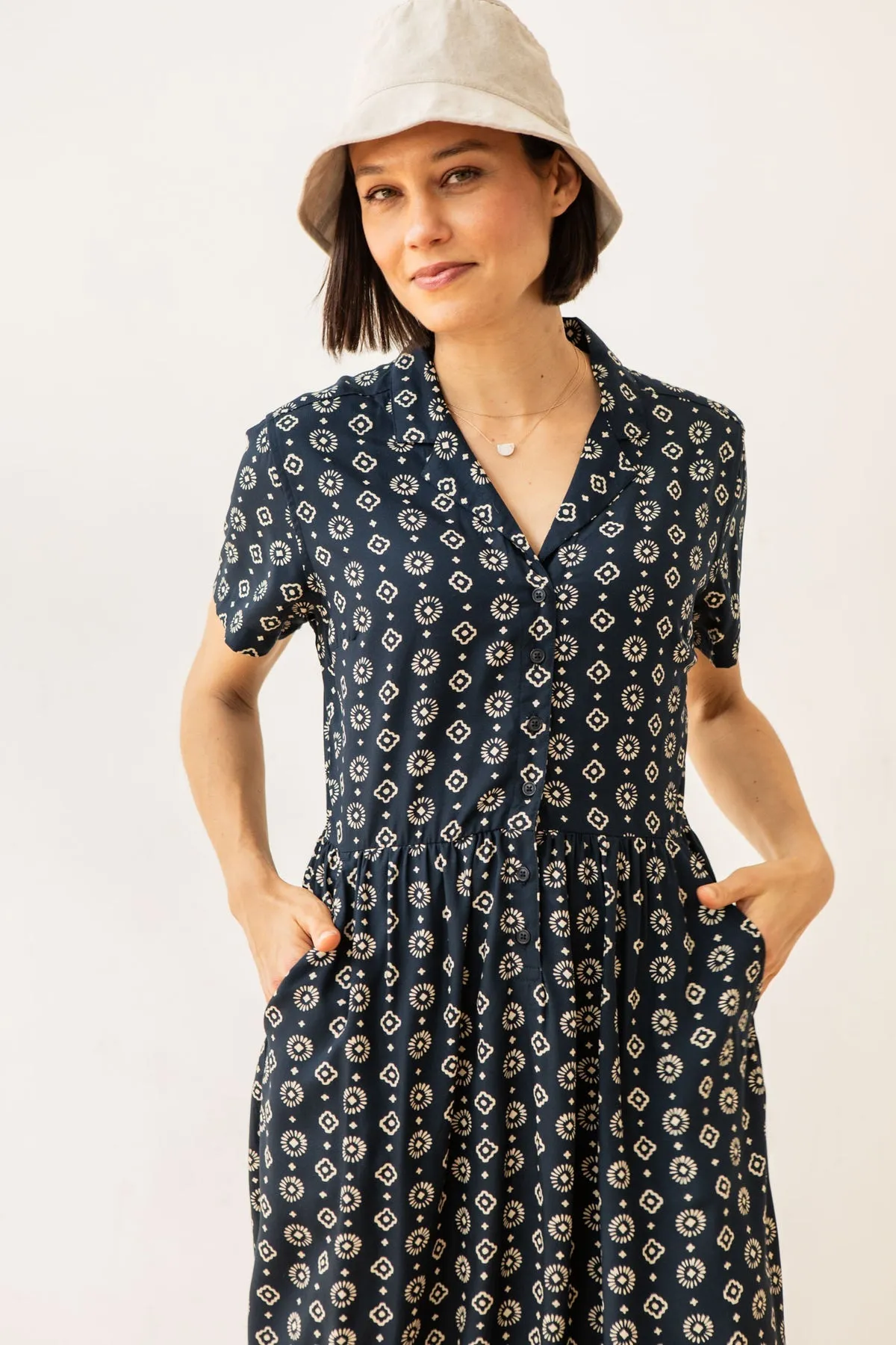 Ruby Shirt Dress - Midnight Sundance