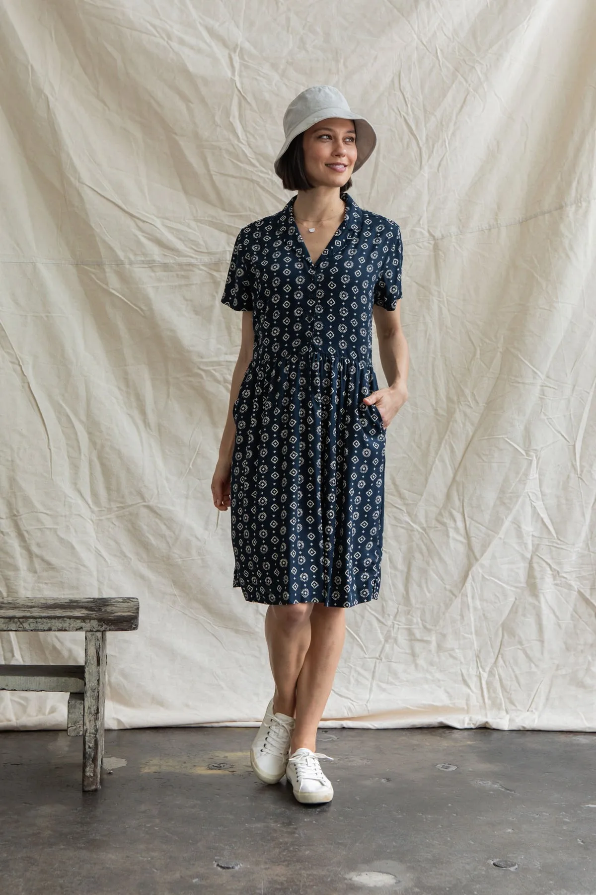 Ruby Shirt Dress - Midnight Sundance
