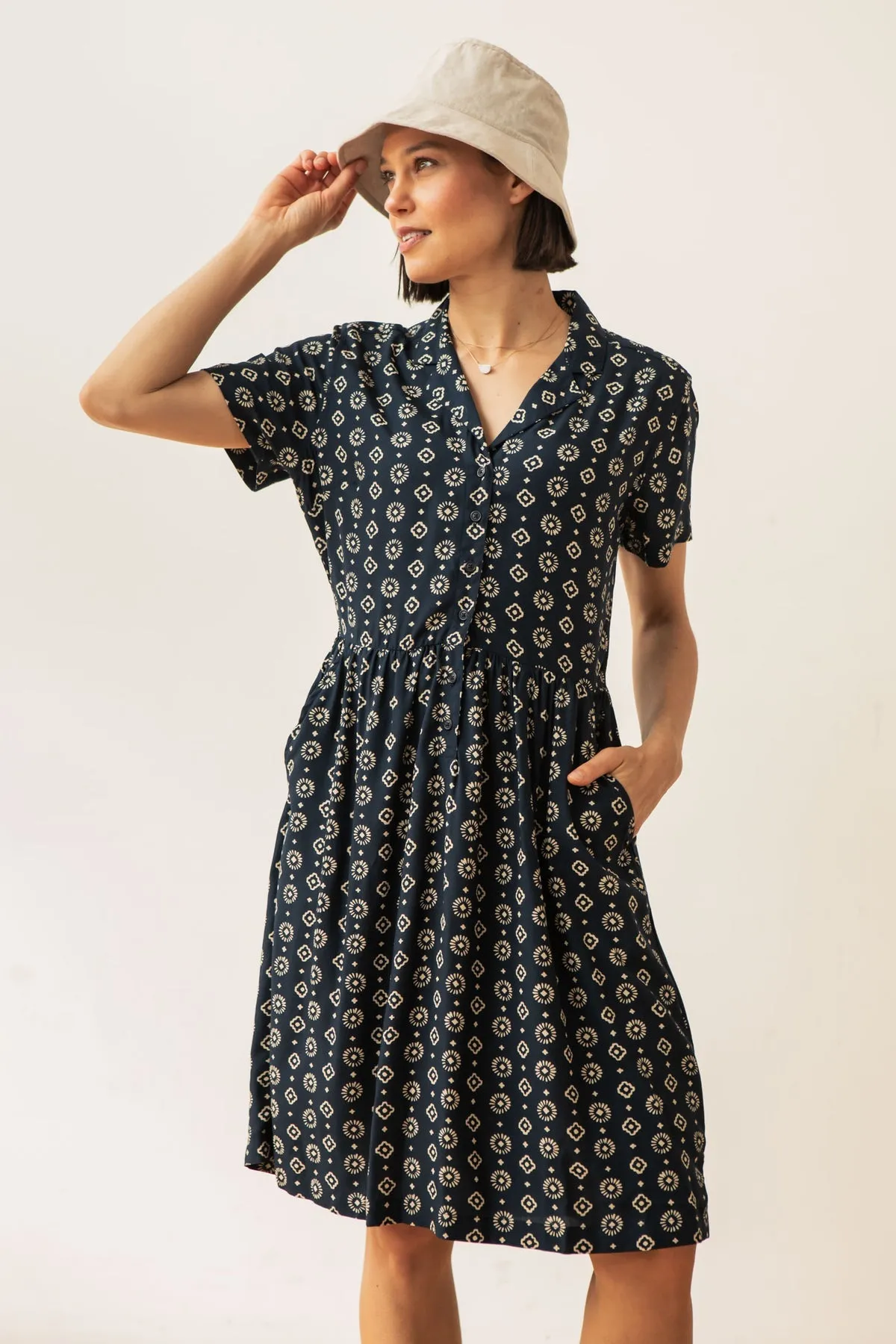 Ruby Shirt Dress - Midnight Sundance