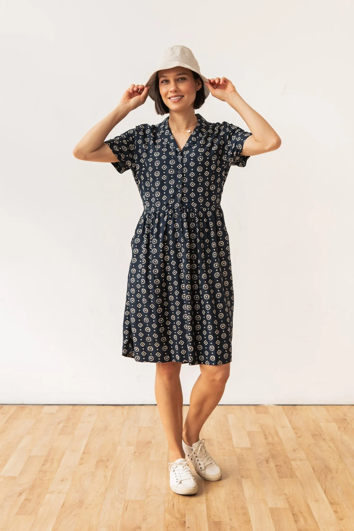 Ruby Shirt Dress - Midnight Sundance