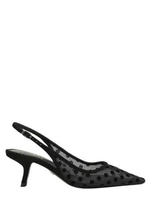 Sam Edelman Bianka Polka Dot Mesh Slingback Pump