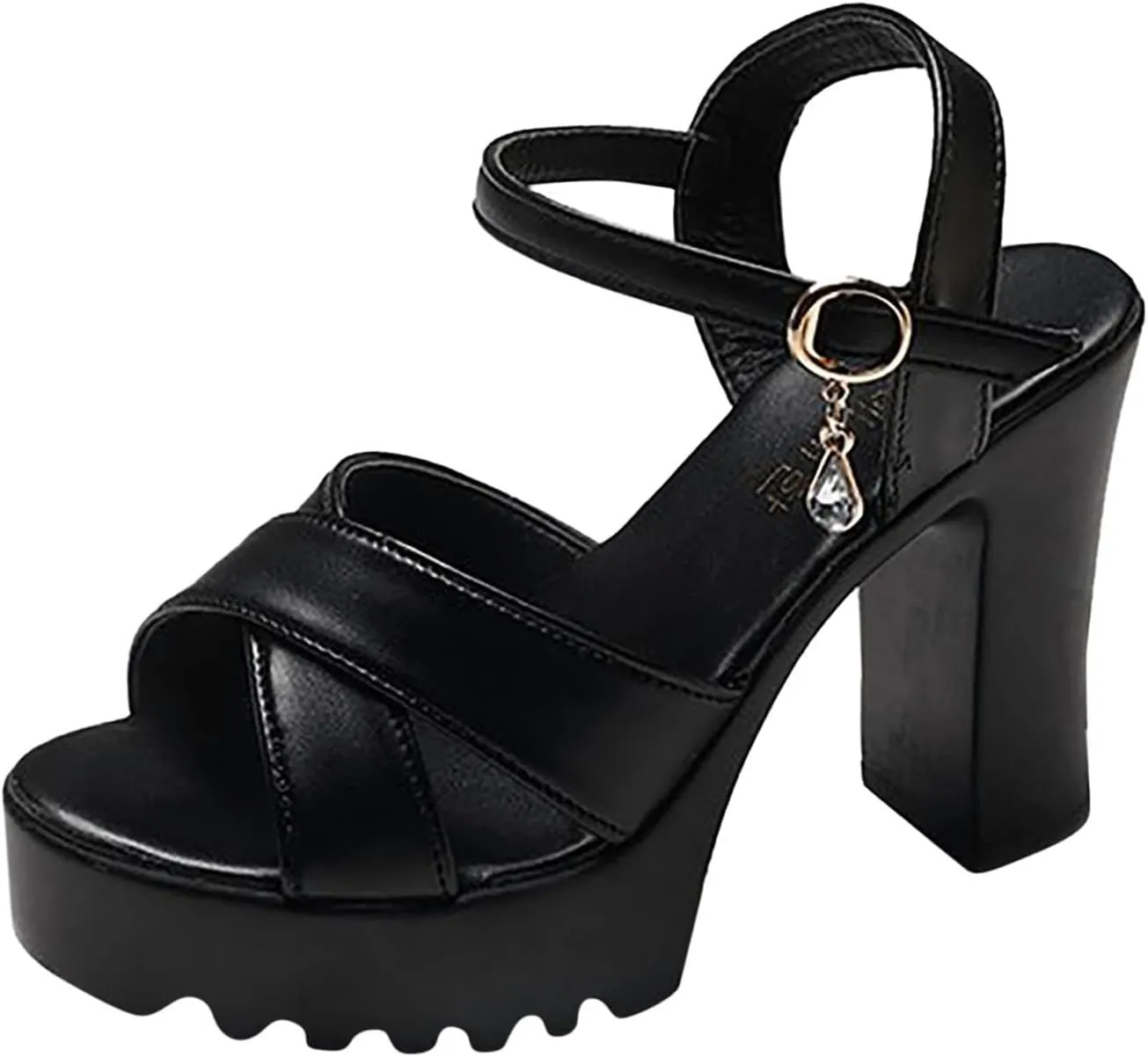 Sandal Heels for Women Chunky Heels for Women Chunk Low Heel Chunk High Heel Sandals Buckle Stylish Sandal
