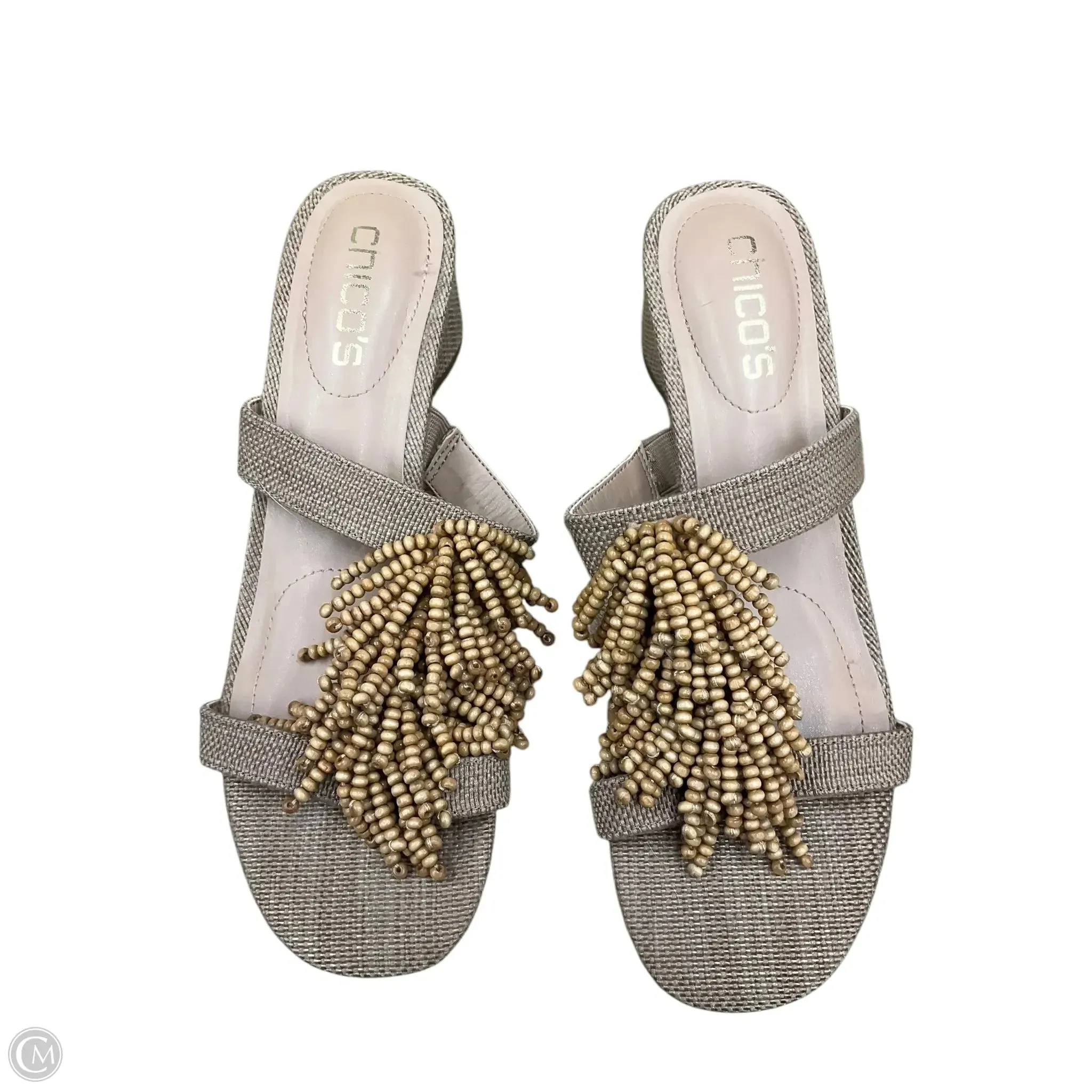 Sandals Heels Block By Chicos In Brown, Size: 6