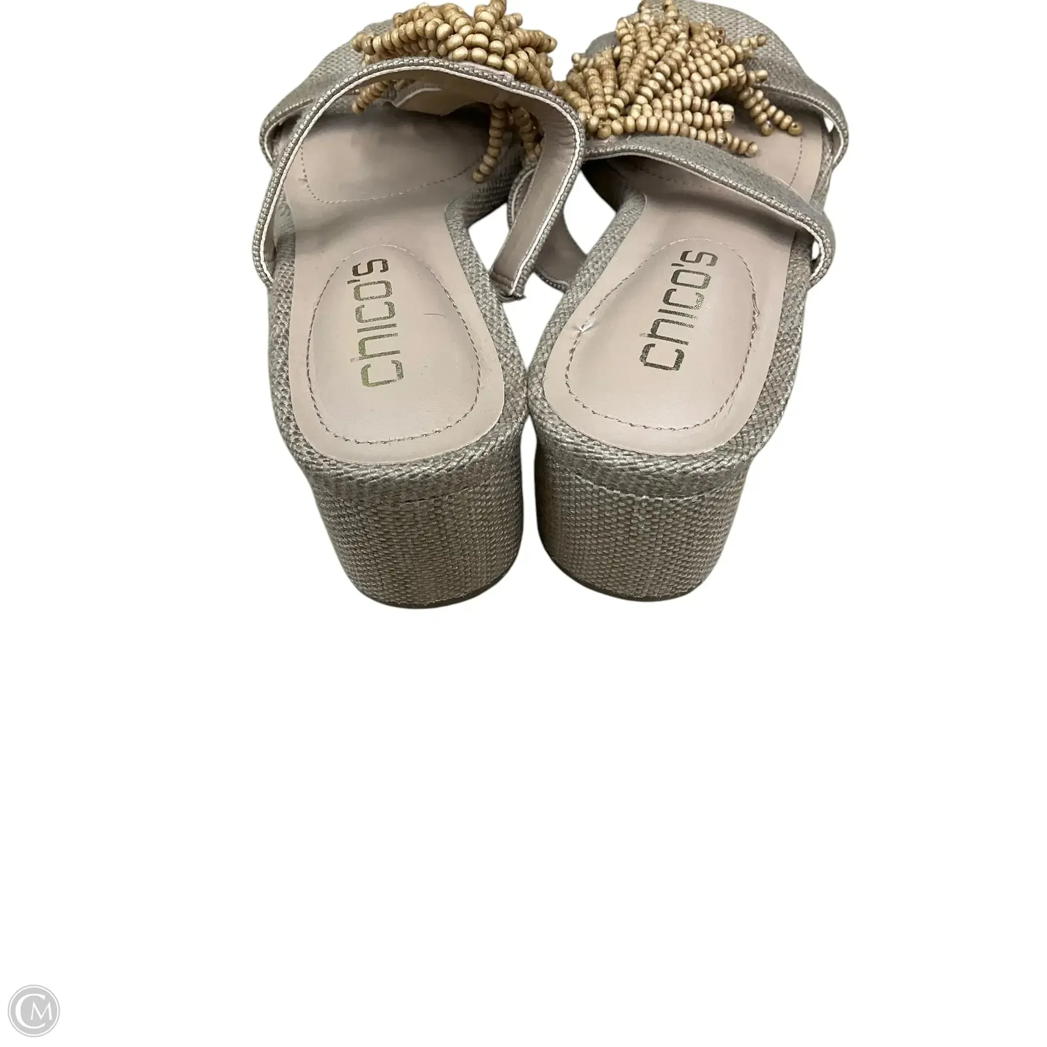 Sandals Heels Block By Chicos In Brown, Size: 6
