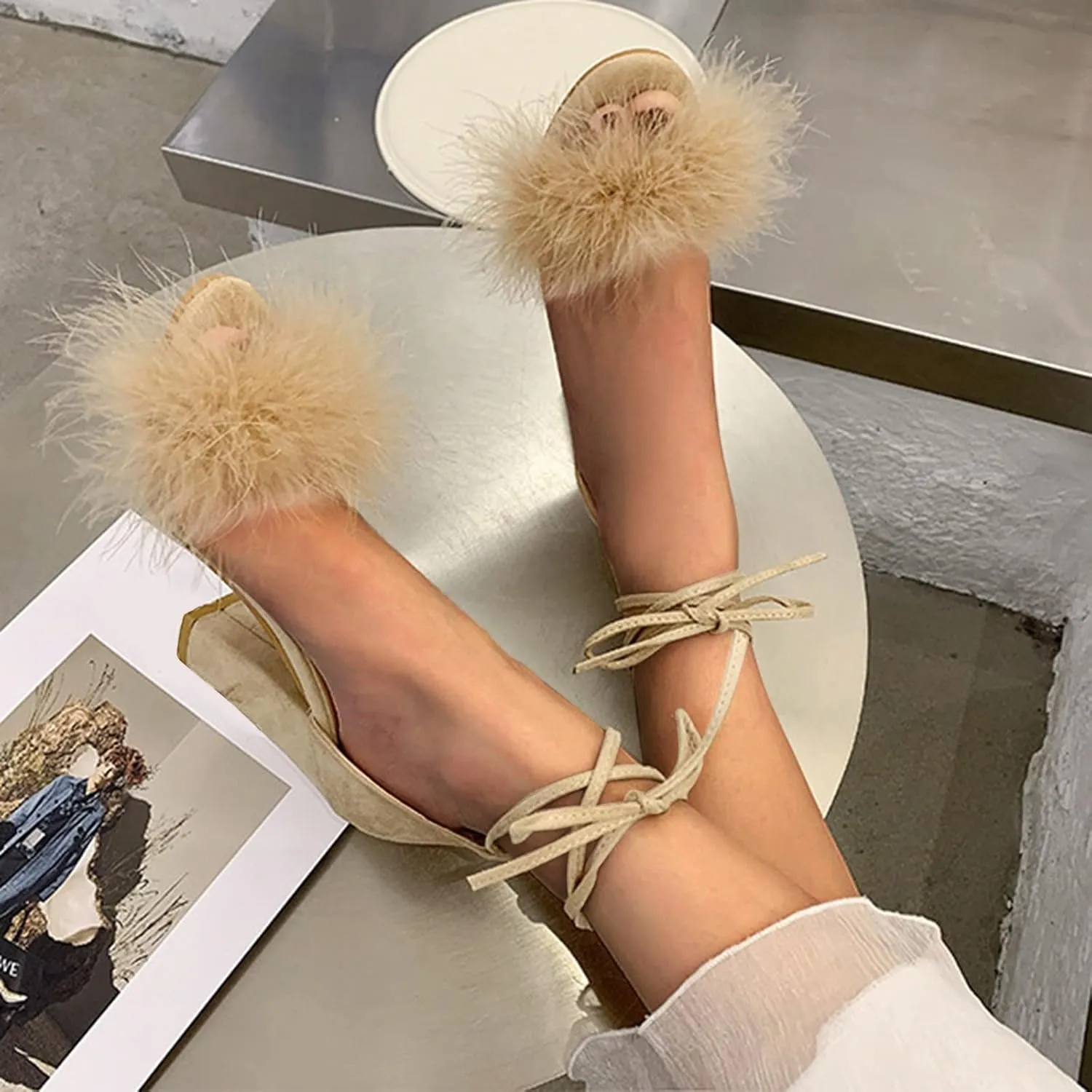 Sandals Super Thick And Heel With Ankle Women's Shoes Fashion High Straps Women Sandals