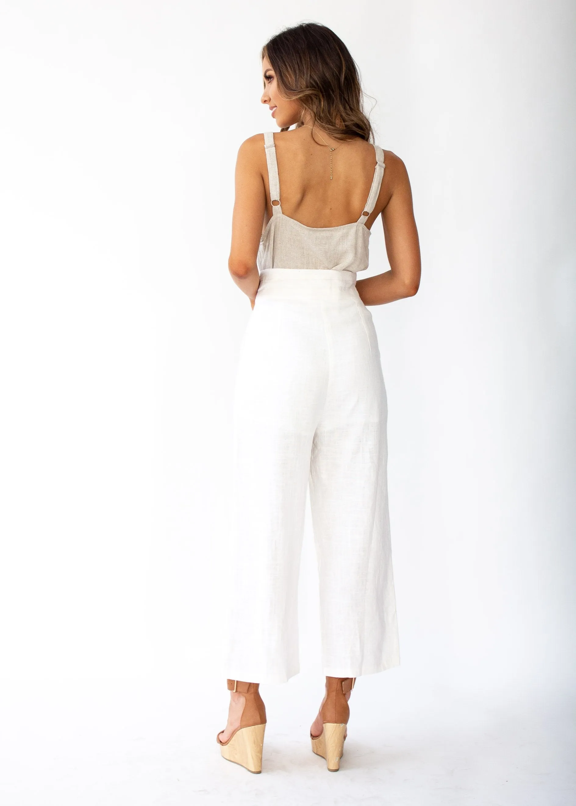 Set The Tone Pants - White