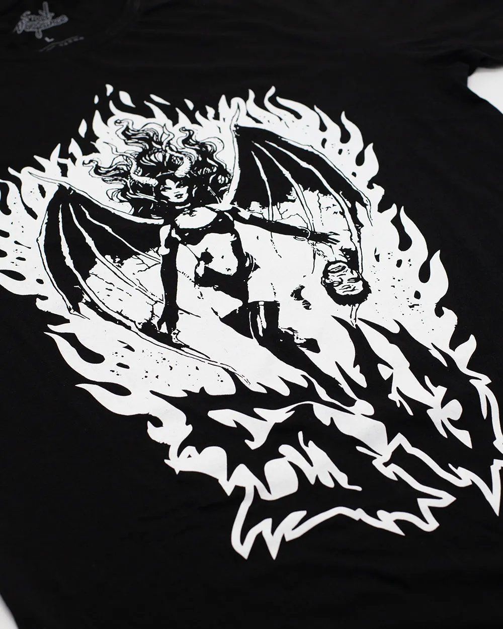 She Devil T-Shirt Dress Black