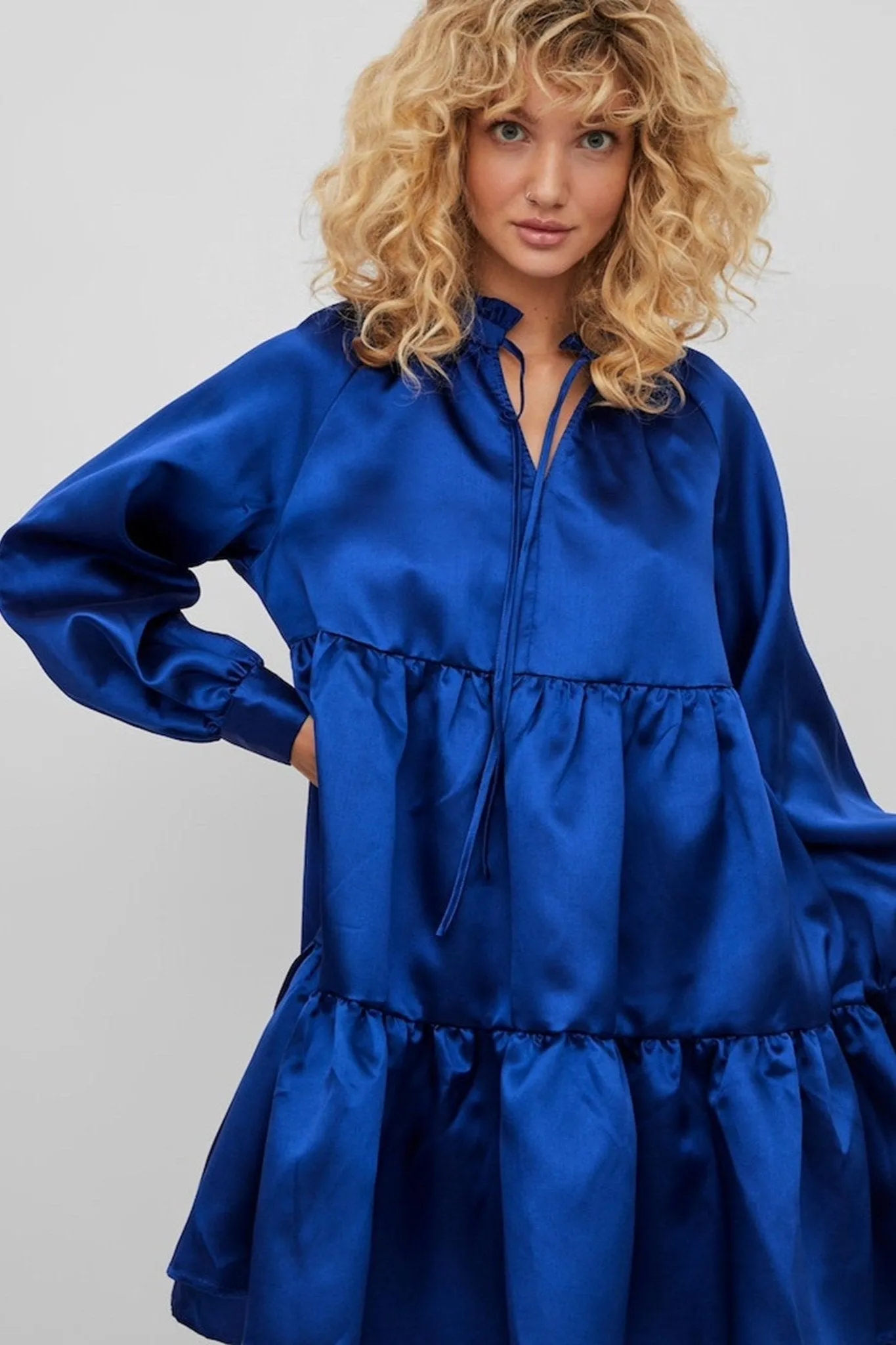 Shina Short Dress - Mazarine Blue