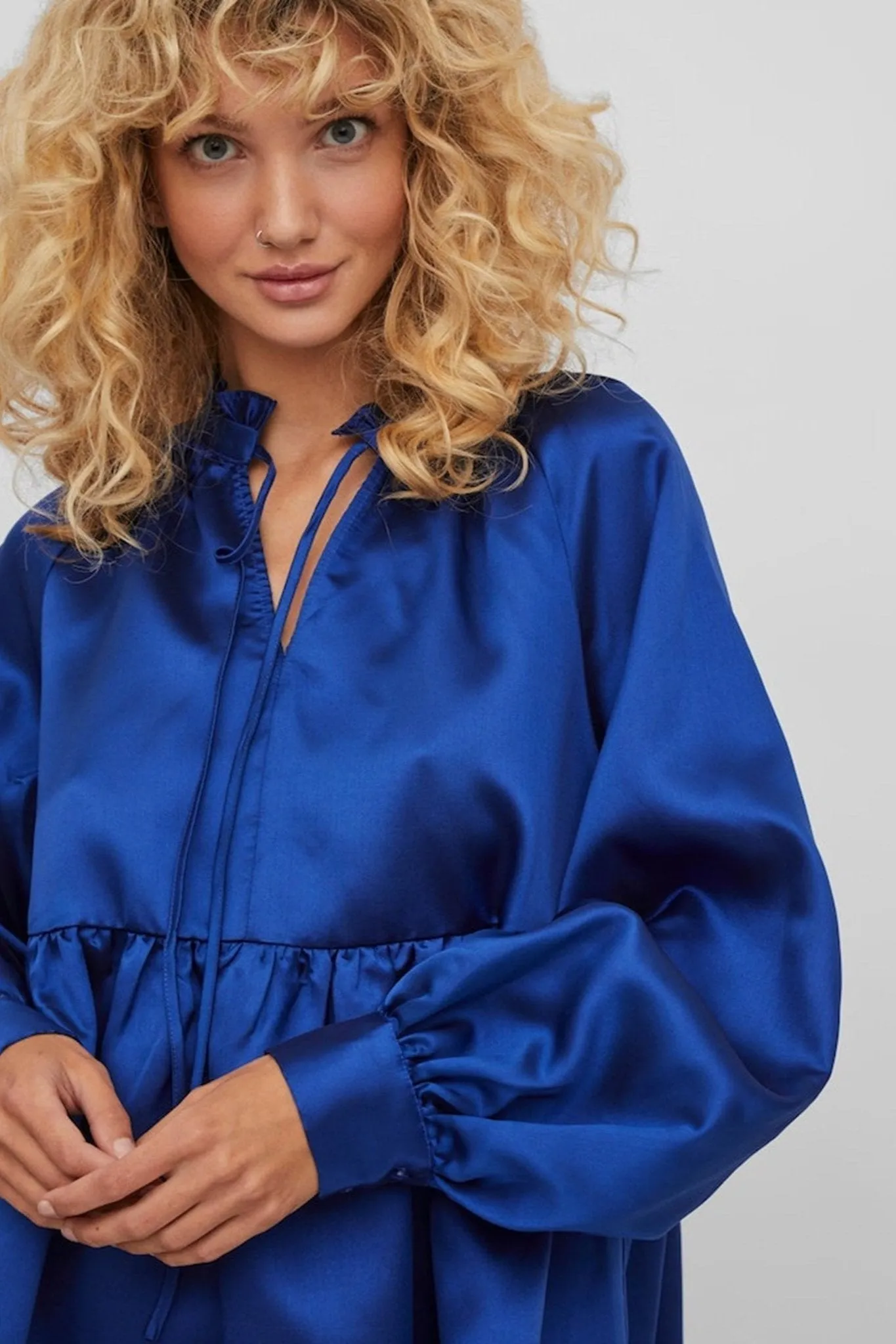Shina Short Dress - Mazarine Blue