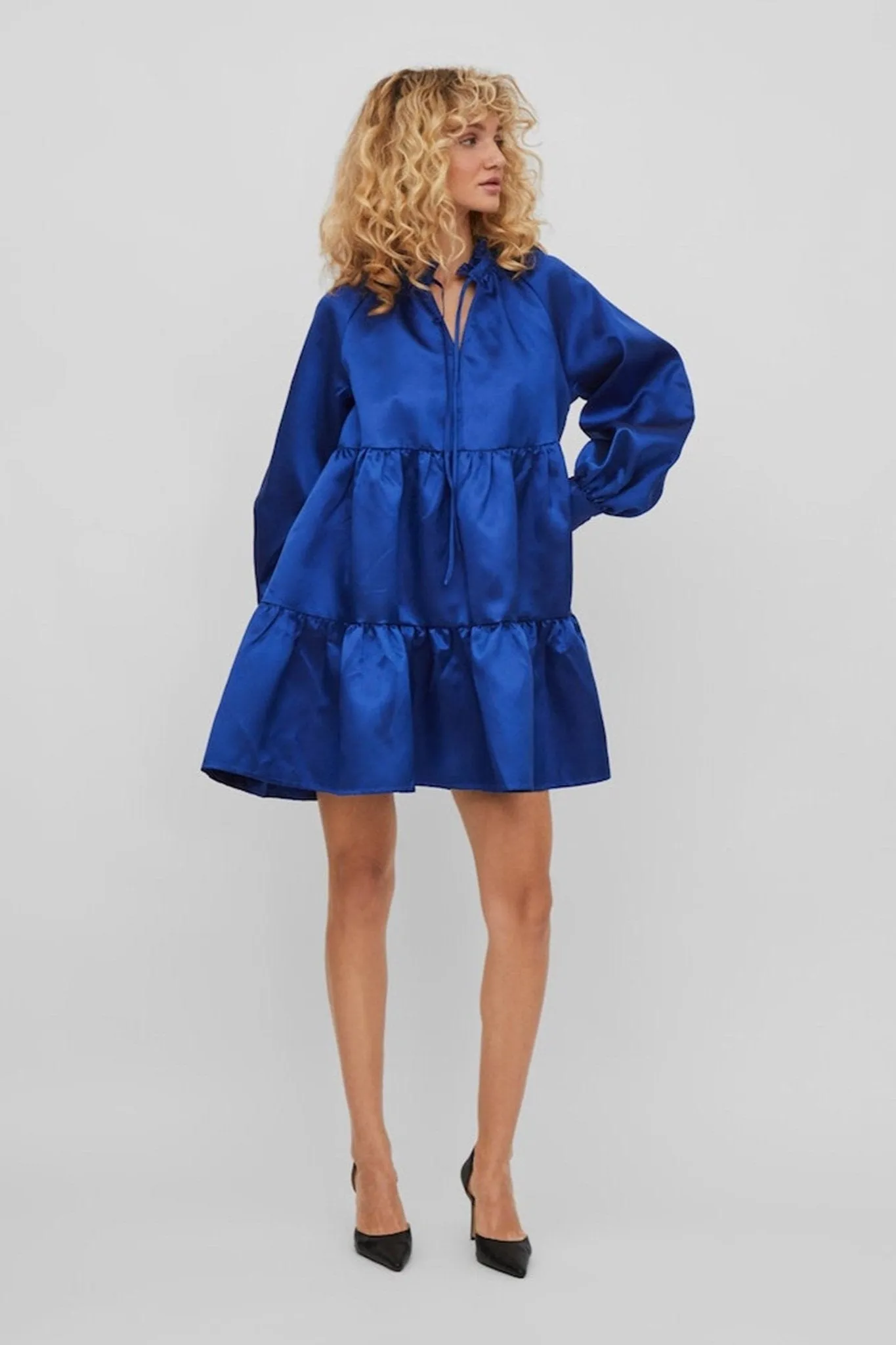 Shina Short Dress - Mazarine Blue