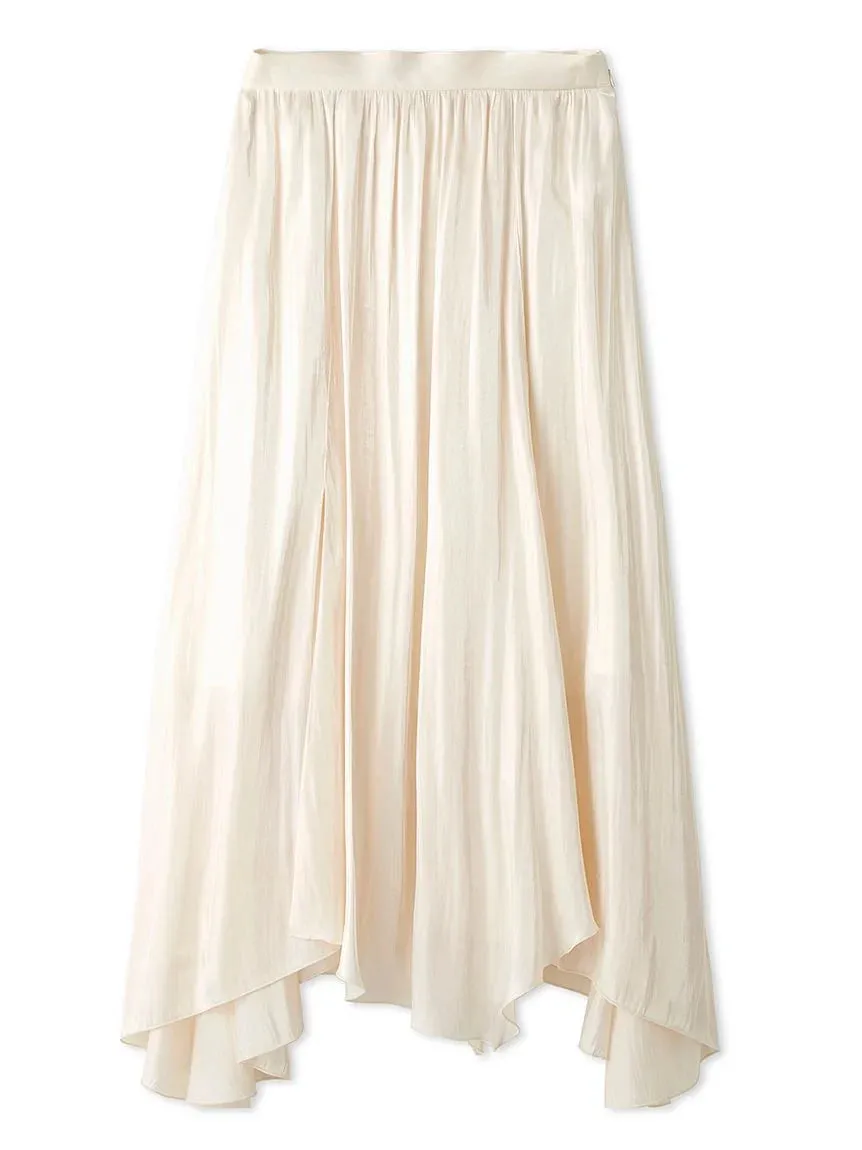 Shiny Flared Skirt