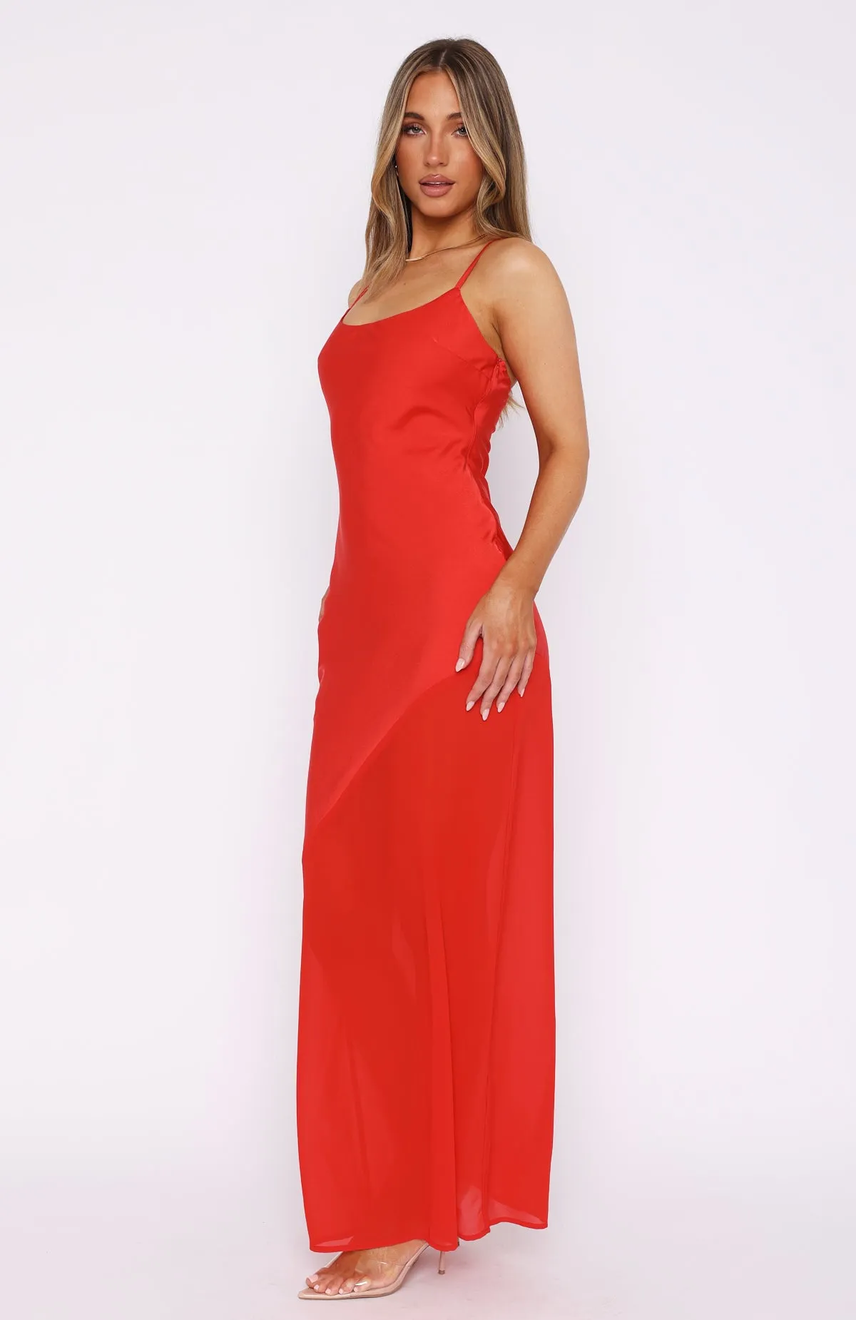 Shout Louder Maxi Dress Red