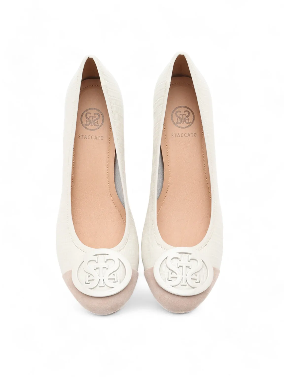 Signature Logo Block Heel Pumps