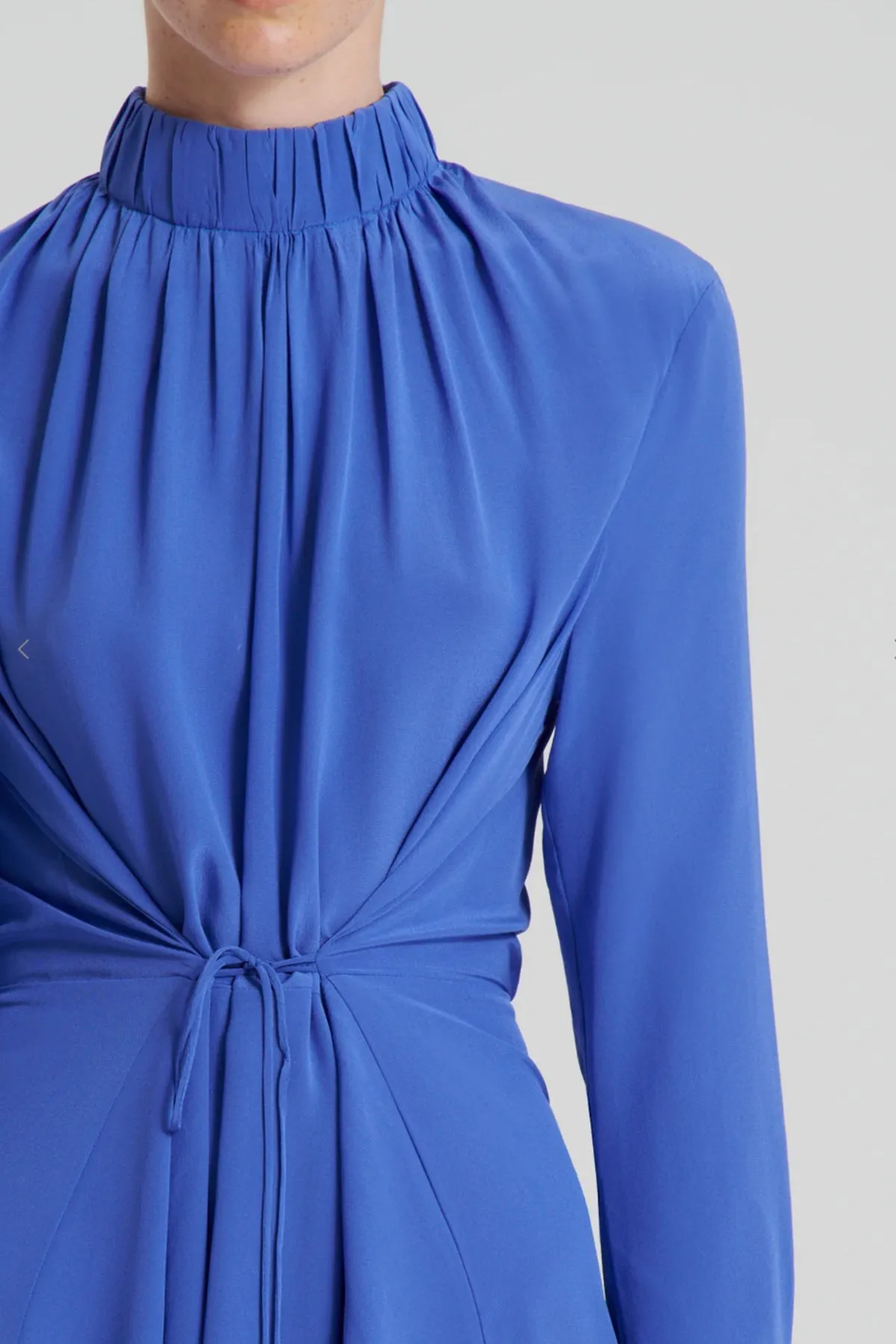Silk Gather Neck Dress by Scanlan Theodore