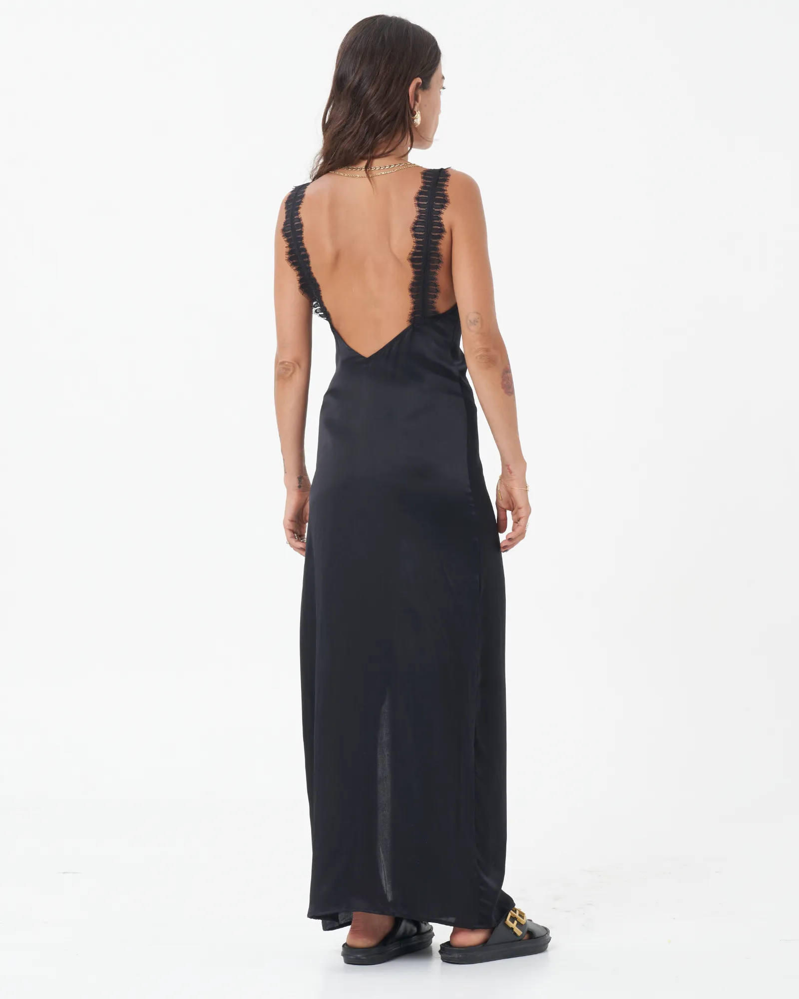 Silk Split Dress