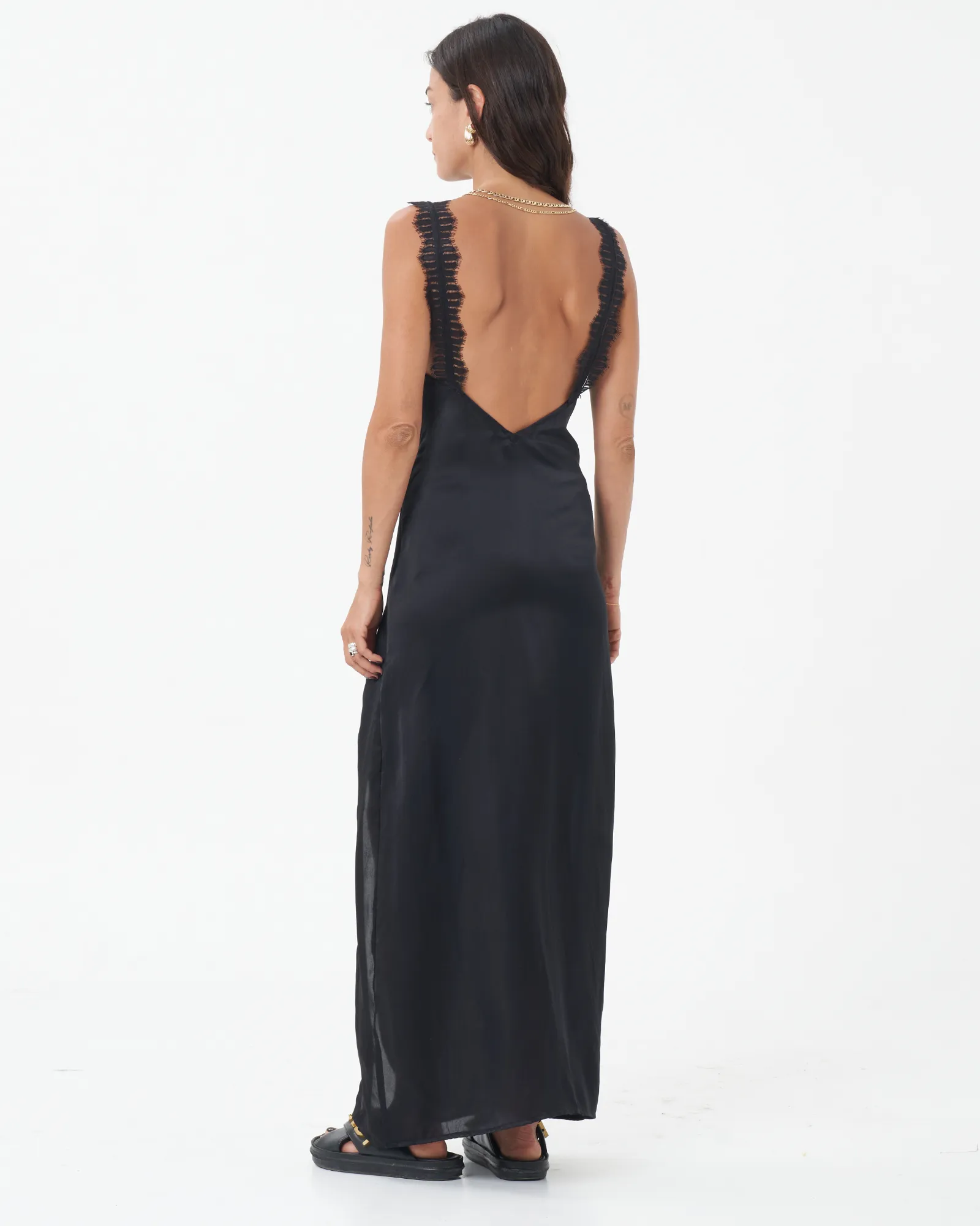Silk Split Dress