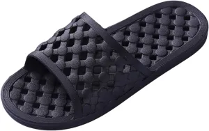 Slides Quick Drying Pool Summer Bathroom Slippers Flat Bottom Hollow Home Slippers Fashionable Non Slip