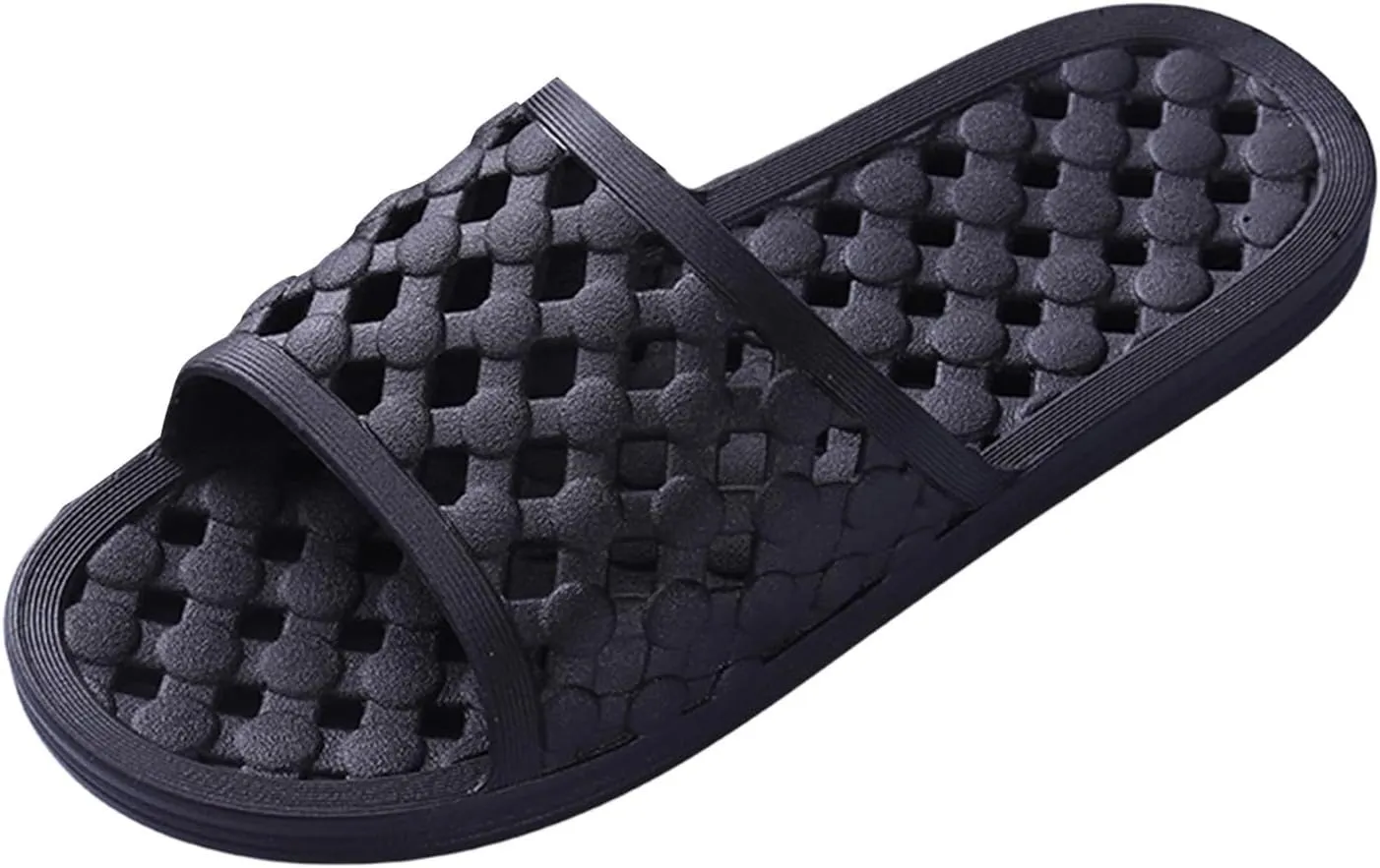 Slides Quick Drying Pool Summer Bathroom Slippers Flat Bottom Hollow Home Slippers Fashionable Non Slip